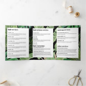 Tropical Modern Salon Designer Black Broschüre (Innenseite)