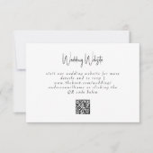 Tropical Modern Simple Wedding QR Code Umschließun (Vorderseite)