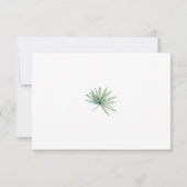 Tropical Modern Simple Wedding QR Code Umschließun (Rückseite)