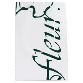 Tropical Modernism Bouquet-Tasche (Monochrom) Mittlere Geschenktüte (Vorderseite)