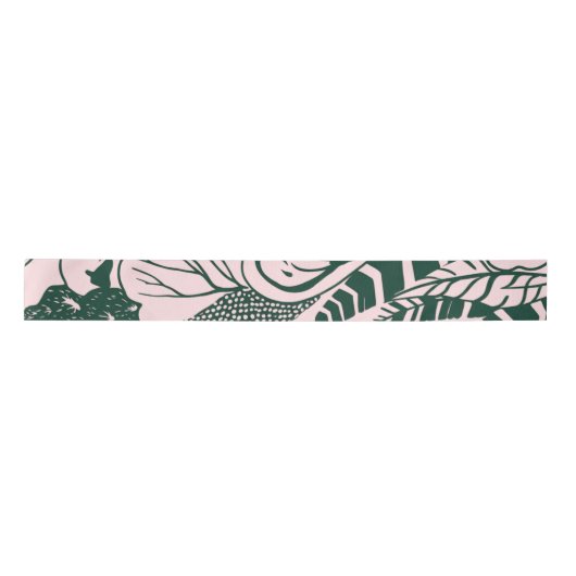 Tropical Modernism Floral Ribbon 03 Satinband (Vorderseite)