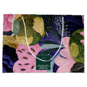 Tropical Modernism Gift Bag (Horizontal Edition) Große Geschenktüte (Rückseite)