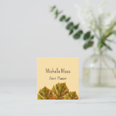 Tropical Monstara Palm Blätter Eventplaner Quadratische Visitenkarte (Stehend Vorderseite)