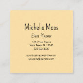 Tropical Monstara Palm Blätter Quadratische Visitenkarte (Rückseite)