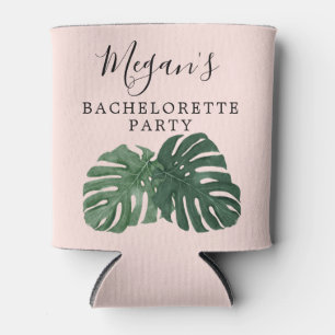 Tropical Monstera Bachelorette Can Cooler Dosenkühler