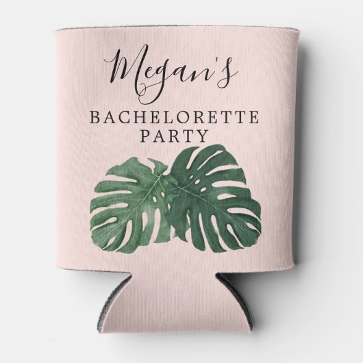 Tropical Monstera Bachelorette Can Cooler Dosenkühler (Vorderseite)