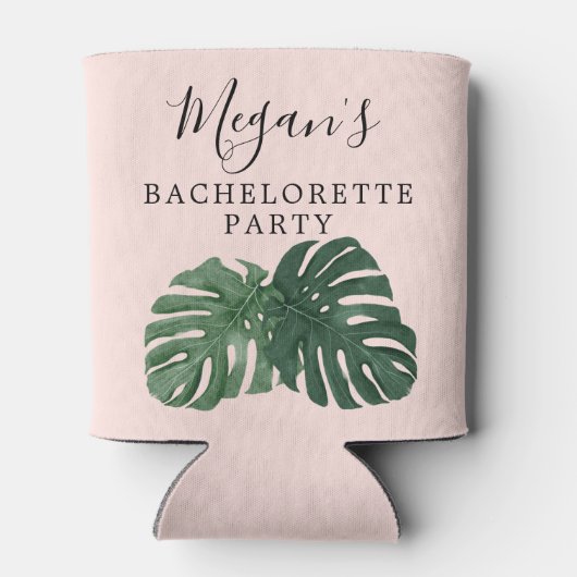 Tropical Monstera Bachelorette Can Cooler Dosenkühler (Rückseite)