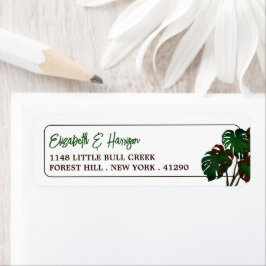 Tropical Monstera Beach Wedding