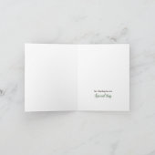 Tropical Monstera Beach Wedding Dankeskarte (Innenseite)