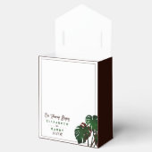 Tropical Monstera Beach Wedding Geschenkschachtel (Geöffnet)