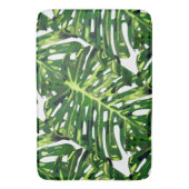 Tropical Monstera Blätter Badematte (Vorderseite Vertikal)