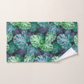 Tropical Monstera Blätter Badhandtuch Set (Handtuch)