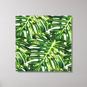 Tropical Monstera Blätter Canvas Print Nature Leinwanddruck