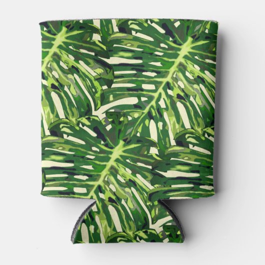 Tropical Monstera Blätter Dosenkühler (Vorderseite)