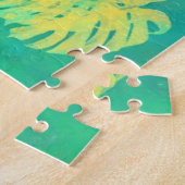 Tropical Monstera Blätter - Exotic Puzzle (Seite)