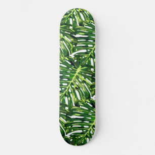Tropical Monstera Blätter - Exotic Travel Skateboard