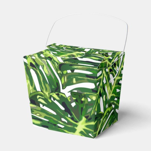 Tropical Monstera Blätter - Geschenkschachtel (Vorderseite)