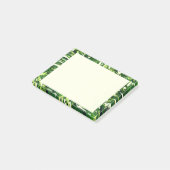 Tropical Monstera Blätter - Grünflächen Post-it Klebezettel (angewinkelt)