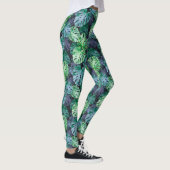 Tropical Monstera Blätter Leggings (Rechts)