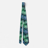 Tropical Monstera Blätter Neck Tie Krawatte (Rückseite)