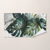 Tropical Monstera Blätter Pattern Badetuch Badhandtuch Set (Handtuch)