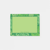 Tropical Monstera Blätter Post-it Klebezettel (Vorderseite)
