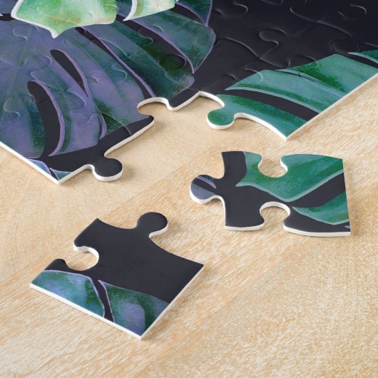 Tropical Monstera Blätter Puzzle (Seite)