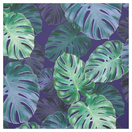Tropical Monstera Blätter Stoff (Muster)