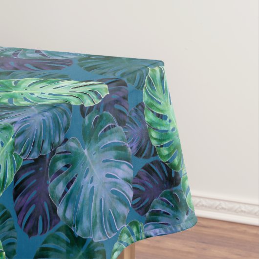 Tropical Monstera Blätter Tablecloth Tischdecke (Beispiel)