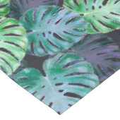 Tropical Monstera Blätter Tischdecke (Schrägansicht)