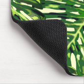 Tropical Monstera Blätter - Urlaub Mousepad (Ecke)