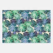 Tropical Monstera Blätter Wrapping Paper Sheets (Vorderseite 2)