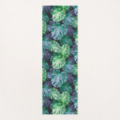 Tropical Monstera Blätter Yogamatte (Vorderseite)