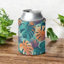 Tropical Monstera Bold Floral & Palm in Grün
