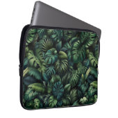 Tropical Monstera Botanical Green Jungle  Laptopschutzhülle (Vorne Rechts)