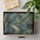 Tropical Monstera Botanical Green Jungle  Seidenpapier (Geschenk)