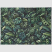 Tropical Monstera Botanical Green Jungle  Seidenpapier (Vorderseite)