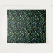 Tropical Monstera Botanical Green Jungle Wall  Wandteppich (Vorderseite (Horizontal))