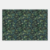 Tropical Monstera Botanical Green Wrapping Bundle Geschenkpapier Set (Vorderseite 3)