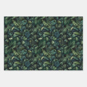 Tropical Monstera Botanical Green Wrapping Bundle Geschenkpapier Set (Vorderseite)