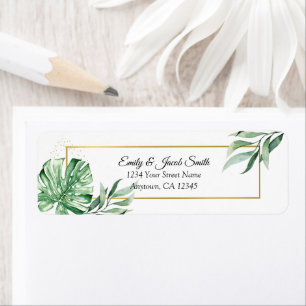 Tropical Monstera Botanicals & Gold