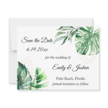 Tropical Monstera Botanicals & Gold |