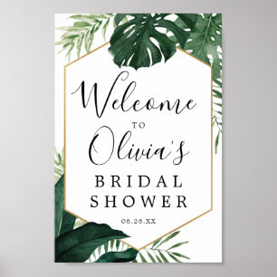 Tropical Monstera Brautjungfer Abschiedsparty Will Poster