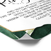 Tropical Monstera Brautparty Ring Game Poster (Ecke)