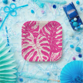 Tropical Monstera entwarf Paper Teller (Party)