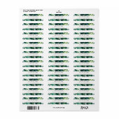 Tropical Monstera Green Foliage Leafy-Adresse (Vorne)