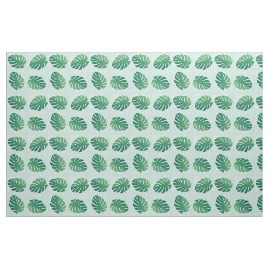 Tropical Monstera Green Leaf Muster Fabric Stoff (Yard (91,4 cm))