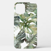 Tropical Monstera Grosse Wasserfarbenmuster Case-Mate iPhone Hülle (Rückseite)