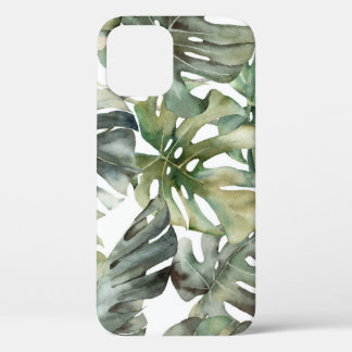 Tropical Monstera Grosse Wasserfarbenmuster Case-Mate iPhone Hülle