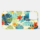 Tropical Monstera Hibiskus Summer Pattern Case-Mate iPhone Hülle (Rückseite (Horizontal))